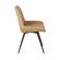 4 Kit 2 Cadeiras Giratorias Aline Rivatti 52 cm -Largura- Estofado em PU Caramelo e Base em Aco Marrom